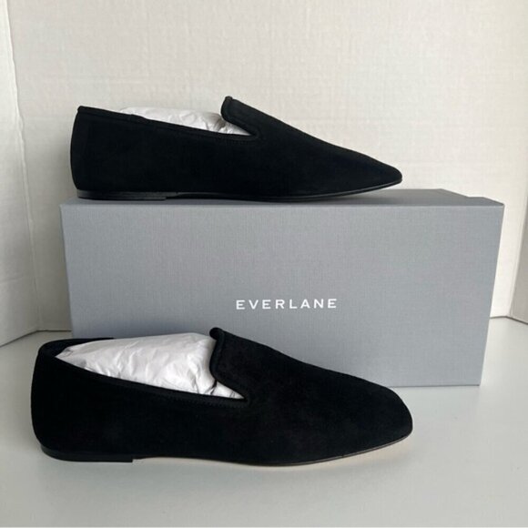 Everlane - Women's The Day Loafer - Black Suede. Size: 6.5. NIB - Picture 1 of 16